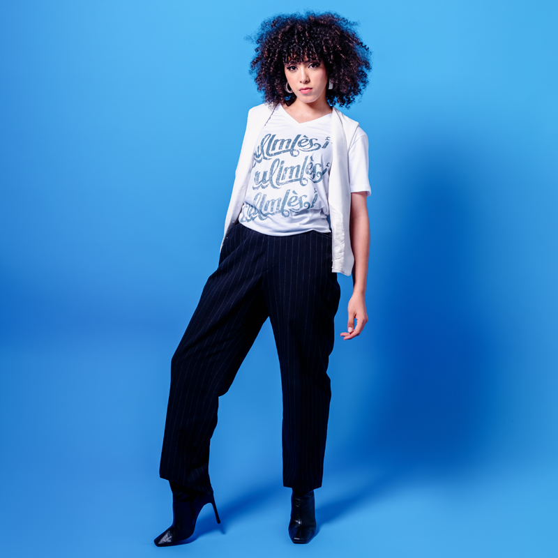 T-shirt Blanc Vintage - Femmes - 2 sur 3