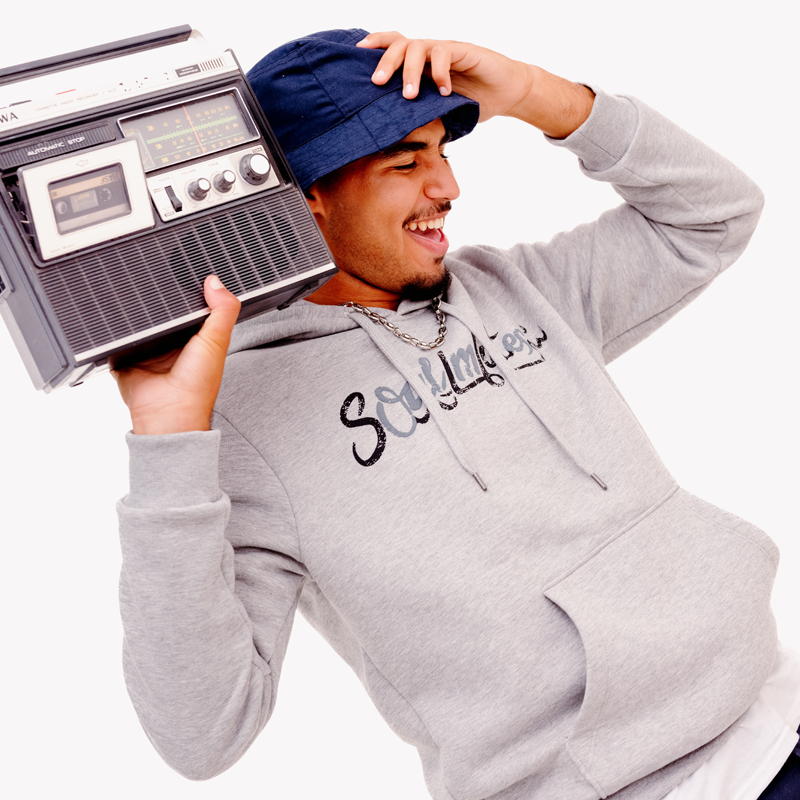 Hoodie gris - Unisexe - 2 sur 3