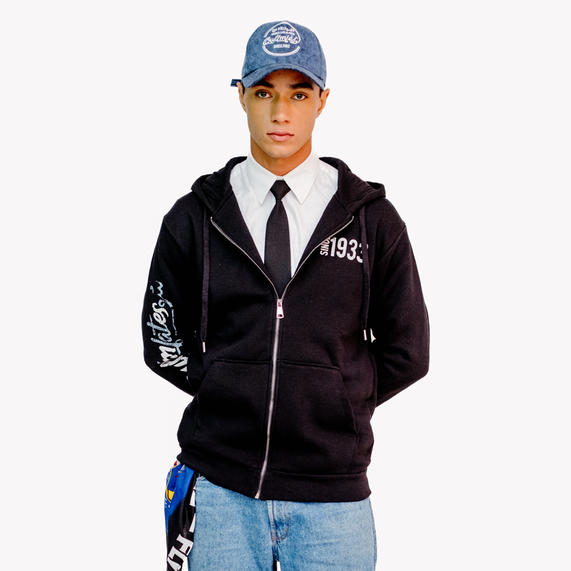 Hoodie Noir - Unisexe - 2 sur 2